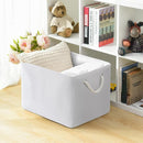 TheWarmHome Organization and Storage Basket for Shelves - Extra Jumbo 3 Pack 20.5x15.8x13.8 inch Cube Storage Bins for Toy Closet Box Home Organizer Gift (White) by TinyTreasures Baby Boutique