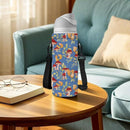Neoprene Water Bottle Carrier Bag with Adjustable Shoulder Strap for Men Women Walking Hiking,Portable Insulated Holder Case for Stainless Steel/Glass/Plastic Bottles by TinyTreasures Baby Boutique