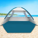 COMMOUDS Beach Tent Sun Shade for 3/4-5/6-7/8-10 Person, UPF 50+ Beach Sun Shelter Canopy Tent, Lightweight, Easy Set Up and Carry by TinyTreasures Baby Boutique