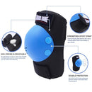Youth/Kids Knee Pads Elbow Pads Wrist Guards Protective Gear Set for 3-15 Years Child Roller Skates, Skateboard, Cycling, Inline Skating, BMX Bike, Balance Bike, Scooter Riding and Other Outdoor Sports by TinyTreasures Baby Boutique
