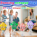 Dancing Octopus Toy Electric Crawling Baby Toy with Lights & Music Tummy Time Octopus Toy | DIY Expressions, Obstacle Avoidance | for Boys and Girls Party Gift Birthday, Christmas (Yellow) by TinyTreasures Baby Boutique