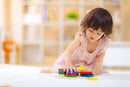 PlanToys (2403 Wooden Geometric Sorting Board Sustainably Made from Rubberwood and Non-Toxic Paints and Dyes by TinyTreasures Baby Boutique