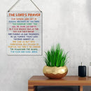Inspirational Gift Signs the Lord's Prayer Our Father Who Art in Heaven Hallowed Be Thy Name Wooden Hanging Sign Religious Scripture Art Wall Home Decoration 10 x 8 Inches… by CozyNest Decor