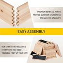 CREWORKS Bee Hive Boxes 10 Frame Langstroth Beehive, Bee Keeping Starter Kit Includes 1 Super Bee Box & 1 Bee Brood Box with Beehive Frames and Foundation, 2 Layers Complete Bee Hive Kit by GreenHaven Gardens