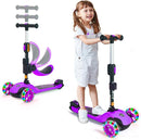GLAMUP Kids Scooter, 2-in-1 Folding Kick Scooters, Adjustable Height, Safety Lock, 3 Wheel Kick Scooter for Boys and Girls Ages 3-14 by TinyTreasures Baby Boutique