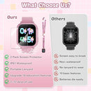 Waterproof Smart Watch for Kids Gift for Girls Age 5-12 with 32 Games, Dual Camera, Habit Tracking, Music Player, Video, Alarm Clock, HD Touchscreen Kids Smart Watch Birthday Toys for 3-12 Year Old by TinyTreasures Baby Boutique