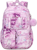 Kids Backpack for Girls School Bags for Middle School Students Book Bag for Elementary Primary Kawaii Ita Backpack, Purple Butterfly by TinyTreasures Baby Boutique