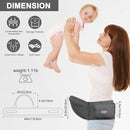 Baby Hip Carrier, Baby Carrier with Adjustable Waistband & Breathable Mesh, Ergonomic Carrier with Non-Slip Hip Seat Surface for Newborns & Toddlers, Grey by TinyTreasures Baby Boutique