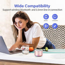 LENRUE A2 Portable Wireless Bluetooth Speaker with Lights and Lanyard,5W Mini Small Metal Speakers Bluetooth 5.0/Aux-in for iPhone Android Home Outdoor, Gifts for Women/Girls by TinyTreasures Baby Boutique