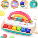 PLAY Baby Musical Toys - Rainbow Baby Piano Music & Sound Light Up Musical Toys for Toddlers 1-3, Multifunctional Baby Pop Up Toy Cause and Effect for Toddlers Age 1+ and Up Girls by TinyTreasures Baby Boutique