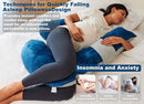 Pregnancy Pillow, Soft Maternity Pillow with Detachable & Adjustable Pillow Cover, Full Body Pillow for Adults Sleeping, Support for Back, Belly, Legs, HIPS Grey and Blue by TinyTreasures Baby Boutique
