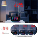 Projection Alarm Clock for Bedroom Ceiling,RGB Digital Clocks Radio with 10 Colors RGB Night Light,Loud Alarm Clock for Heavy Sleepers,USB C Charger Port,Snooze,12/24H,Auto Dimming by TinyTreasures Baby Boutique