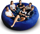 Bean Bag Chair for Adults 8FT,Soft Removable Cover for Teens/Girls Bedroom,Fluffy Giant Round Floor Beanbag Lounger Chairs (No Filler,Sapphire) by CozyNest Decor