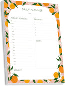 Bliss Collections Daily Planning Pad, To Do List Notebook - Undated Tear-Off Sheets Notepad - Work Calendar, Organizer, Scheduler for Goals, Tasks - Daily Planner (Fruit), 8.5" x 11", 50 Sheets by CozyNest Decor