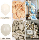 RUBFAC 129pcs Ivory white Balloons Different Sizes 18 12 10 5 Inch Latex Balloon Garland Arch for Party Decoration Birthday Gender Reveal Wedding Anniversary Baby Shower Party Supplies by TinyTreasures Baby Boutique