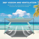 Gorich Beach Tent with Canopy - Easy Setup 3-4/5-6/7-8 Person Portable Sun Shelter, UPF 50+ UV Protection Sun Shade, Lightweight & Compact Beach Cabana for Family Travel by TinyTreasures Baby Boutique