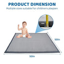 SUNYRISY Baby Play Mat for Floor 50 x 50in, 1.4in Thick Memory Foam Padded Play Mats for Baby, Soft Velvet Infants Toddler Kids Crawling Mat for Nursery, Non-Slip Bottom by TinyTreasures Baby Boutique