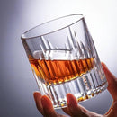 KAMMAK Crystal Whiskey Glasses Set of 2, Luxury 7.44oz Old Fashioned Glasses Stemless, Hand Blown Cocktail Glasses, Handcrafted Cut White Scotch Cup for Women, Men Gift for Bourbon,Home Bar by CozyNest Decor