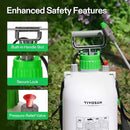 VIVOSUN Pump Sprayer 1.35 Gallon, Portable Water Spray Bottle in Lawn and Garden Yard, Weed Sprayer for Plants with 3 Nozzles, Adjustable Shoulder Strap, Pressure Relief Valve by GreenHaven Gardens