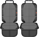 Car Seat Protector,2 Pack Automotive Seat Protectors Baby Carseat Pad Waterproof & Durable 600D Fabric for Child Baby Car Seat Mat Vehicle Pet Cover 2 Storage Pockets (2 Pack Gray) by TinyTreasures Baby Boutique