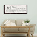 Holy Spirit You are Welcome Here Wall Decor 32"×12" Quote Bible Verse Religious Christian Scripture Wall Art Sign (Black) by CozyNest Decor