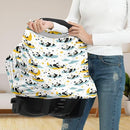 Binienty Cartoon Panda Carseat Cover for Baby Breathable Stretchy Baby Carseat Covers Lightweight Cartoon Car Seat Covers Infants Car Canopies by TinyTreasures Baby Boutique