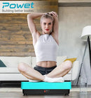 POWET Vibration Plate Exercise Machine for Weight Loss, Woukout & Lymphatic Drainage – Whole Body Vibrating with 99 Speed Levels & 5 Pre-Set Modes – Supports Up to 400lbs, Ideal for Home Use by CozyNest Decor