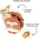 Toddler Harness Backpack Leash - Baby Walking Harness & Anti-Lost Wrist Tether - Kids Backpack 5 Storage Pockets and 2 Adjustable Child Leashes for Kids 1, 2,3,4,5,6,7 Years Old - Ultra-Soft - Monkey by TinyTreasures Baby Boutique