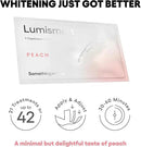 Something Nice Lumismart Whitening Strips - Dentist-Designed, Enamel Safe, up to 42 Treatments with Smart Adjust - Teeth Whitening Strips in Peach for Sensitive Teeth by CozyNest Decor
