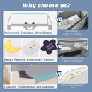 3-Piece Bed Rail for Toddlers with Headboard Rod, Adjustable Baby Bed Rail Guard, Twin/Full/Queen/King Size Bed (3, 74.8 * 74.8 * 54 Inch- Full Size) by TinyTreasures Baby Boutique