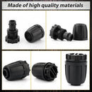 LUTER 12pcs 1/2 Inch Irrigation Fittings End Plugs, Drip Irrigation Fittings Tool Kit for (1/2" ID x0.6-0.63" OD) 16mm Drip Tubing Garden Irrigation System by GreenHaven Gardens
