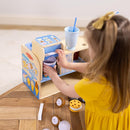 Melissa & Doug Wooden Cool Scoops Ice Creamery Play Food Toy Wooden Pretend Play Frozen Treats for Toddlers, Preschoolers, Boys and Girls - FSC-Certified by TinyTreasures Baby Boutique