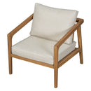 Westin - Outdoor Acacia Wood Club Chair (Set of 2) - Teak / Beige