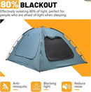 SUNYRISY Bed Canopy Full Size, Indoor Dream Tent for Adults and Kids, 3 Doors Breathable Portable, 80% Blackout Private Space Sleeping by CozyNest Decor
