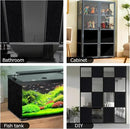 HIDBEA Blackout Window Film,100% Light Blocking Room Darkening Window Privacy Film,Frosted Glass Window Film Heat Control, Removable Window Cover Tint for Day Sleep (Black,17.3in x 13.1ft) by CozyNest Decor