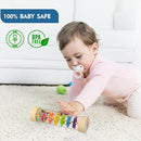 Rain Stick, Montessori Baby Toys for 6-12 Months 1 Year Old, Baby Rattle Wooden Sensory Toys, 7.7” Rainmaker Infant Musical Toy - Gifts for 6 7 8 9 12 Month Old Newborn Boys Girls Toddlers by TinyTreasures Baby Boutique