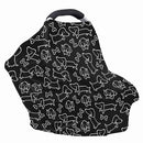Binienty Dachshund Print Car Seat Cover for Babies Multi Use Nursing Cover for Newborn Boys Girls Soft Breathable Newborn Carrier/Stroller/Shopping Car by TinyTreasures Baby Boutique