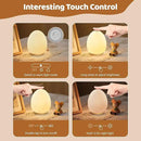 MediAcous Night Lights for Kids Room, Baby Night Light with 7 Colors Changing & Dimming Function, Rechargeable Kids Night Light with 1 Hour Timer & Touch Control, Up to 100H, Wood Grain by CozyNest Decor