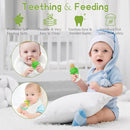 WAJIAYON Baby Fruit Feeder Pacifier - 12 Pack | 2 Infant Food Feeder Pacifier & 1 Babies Food Dispensing Spoon | Fresh Fruit Teethers for Babies | Silicone Feeder Baby,Infant Teething Feeders(Green) by TinyTreasures Baby Boutique