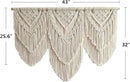 large macrame wall hanging - Boho Tapestry Macrame Wall Decor Art- Chic Bohemian Handmade Woven Tapestry Home Decoration for Bedroom Living Room Apartment Wedding Party - 43"x32" (Double-layer) by CozyNest Decor