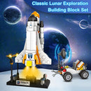 Space Exploration Shuttle Toys for Boys, STEM Aerospace Building Kit Toy with Rocket, Space Shuttle, Moon Buggy and Satellite, Best Gifts for 6, 7, 8, 9, 10+ Year Old Boys (415 PCS) by TinyTreasures Baby Boutique