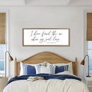 I Have Found The One Whom My Soul Loves Sign Wall Art Decor 40"x15" Modren Master Bedroom Above Bed Wood Framed Song of Solomon 3:4 Large Living Room Bible Verse Wall Hanging (Wood) by CozyNest Decor