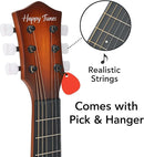 23" Acoustic Guitar, Kids 6 String Toy Guitar - Realistic Steel Strings - Beginner Practice First Musical Instrument for Children, Toddlers (Cherry Sunburst) by TinyTreasures Baby Boutique
