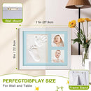 Baby Keepsake Frame,Personalized Newborn gifts,Newborn footprint kit,Baby hand and footprint kit,new mother gifts(grey) by TinyTreasures Baby Boutique