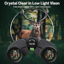 15x30 Compact Binoculars for Adults and Kids - Occer Large View High Powered Binoculars for Bird Watching - Lightweight Easy Focus Binocular with Low Light Vision for Outdoor Hunting Travel - Black by TinyTreasures Baby Boutique