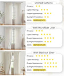 Vision Home Natural Pinch Pleated Full Blackout Curtains Linen Blended Room Darkening Window Curtains 90 inch for Living Room Bedroom Thermal Insulated Pinch Pleat Drapes with Hooks 2 Panel 40"Wx90"L by CozyNest Decor