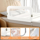 Bed Guard Rail for Toddlers - 59inch Foldable & Adjustable Height Baby Bed Safety Side Rails - Large Toddler Crib Railing Guard for Twin, Bunk, Full Size, Queen & King, Full Size Bed by TinyTreasures Baby Boutique