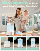 Bottle Sterilizer and Dryer, Compact Electric Steam Baby Bottle Sterilizer (Esterilizador de Biberones), Bottle Sanitizer for Baby Bottles, Pacifiers, Pump Parts Blue by TinyTreasures Baby Boutique