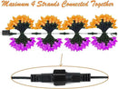2PK 100 LED Purple and Orange C9 Halloween Lights Indoor Outdoor, Extendable 98FT C9 String Lights with 13 Modes & Timer, Waterproof Plug in Halloween Decorations for Tree Patio Fall Party Garden by CozyNest Decor