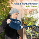 Watering Can for Indoor & Outdoor Plants, Plant Watering Can with Stainless Steel Shower Head, 1 Gallon Plastic Water Can for Garden, Flowers, Vegetable, Greenhouse (AlpineGreen) by GreenHaven Gardens